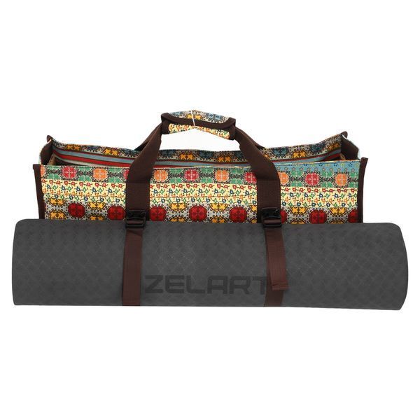 Сумка для йоги SP-Sport DoYourYoga Yoga bag FI-6971-3 бежевый-голубой FI-6971-3 фото