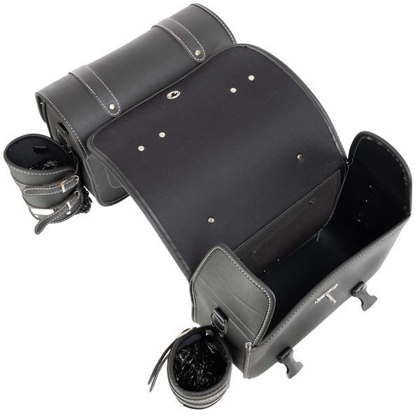 Кофры боковые для мотоцикла из экокожи Chopper SP-Sport HL621 2шт 35x27x15см черный HL621 фото