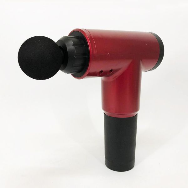 Аккумуляторный массажер Fascial Gun KH-320 портативный ручной ударный мышечный пистолет 4 насадки красный ws15677-2 фото