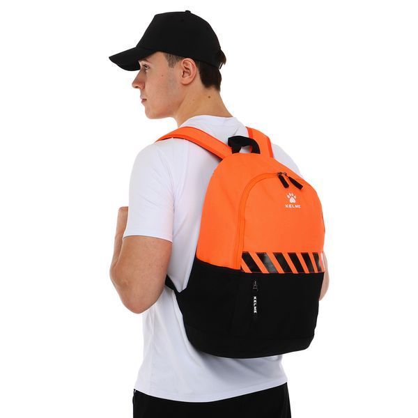 Рюкзак спортивный KELME CAMPUS 9876003-9009 черный-оранжевый 9876003-9009 фото
