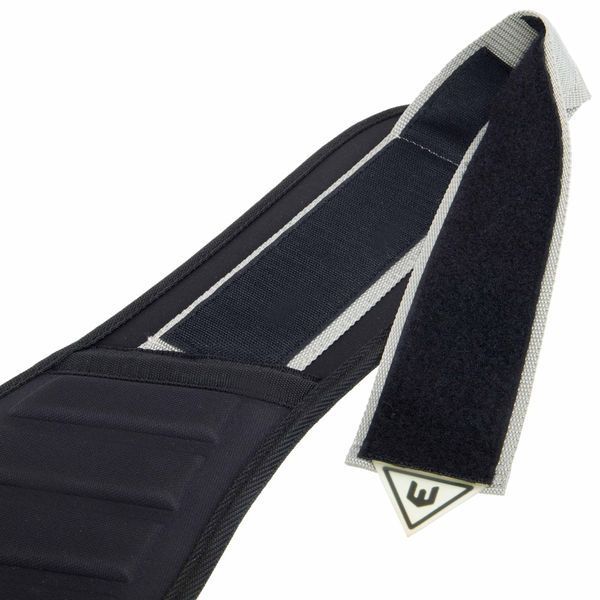 Пояс атлетический текстильный EZOUS LIFTING BELT ARMOR O-03 спинка-17см размер S-L черный-серый O-03 фото