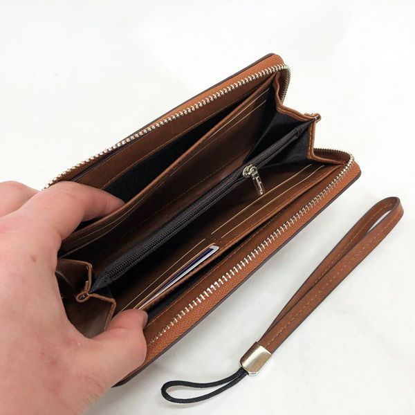 Гаманець шкіряний чоловічий Baellerry leather brown, чоловічий гаманець для карток. Колір: коричневий ws13448 фото