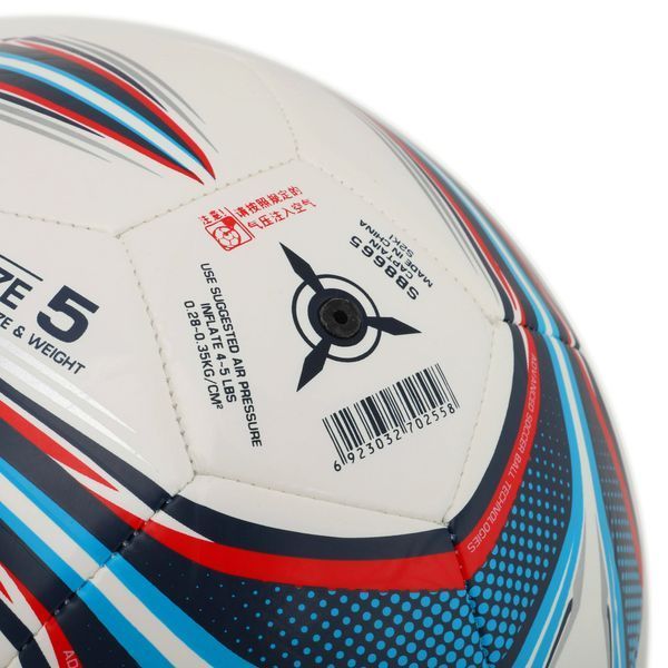 М'яч футбольний STAR CAPTAIN SB8665 №5 PU білий-синій-червоний SB8665 фото