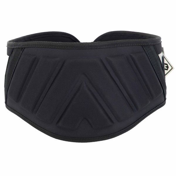 Пояс атлетический текстильный EZOUS LIFTING BELT ARMOR O-03 спинка-17см размер S-L черный-серый O-03 фото