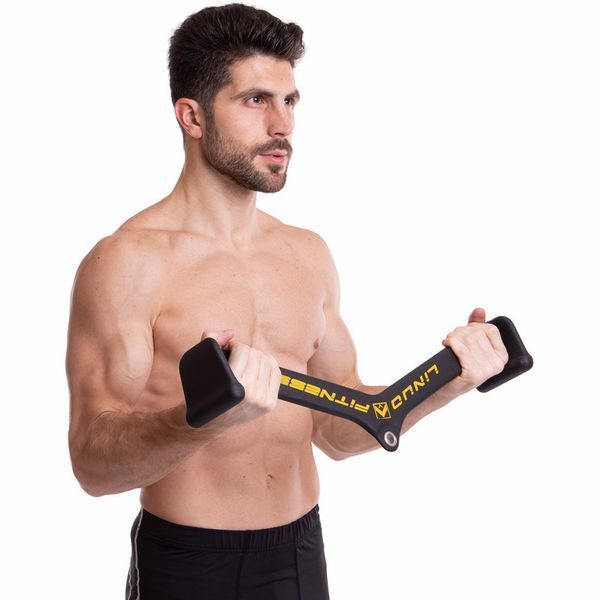 Рукоятка для тяги со средним хватом Mide Grip нескользящее покрытие LINUO FITNESS TA-3700-50 61см черный TA-3700-50 фото