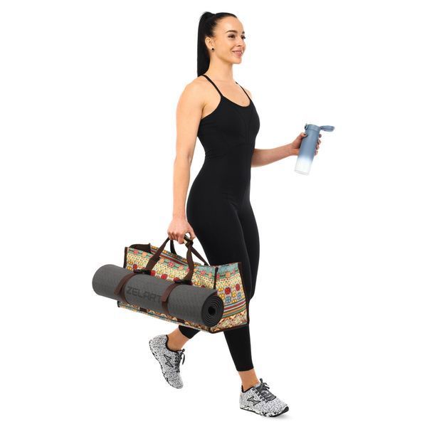 Сумка для йоги SP-Sport DoYourYoga Yoga bag FI-6971-3 бежевый-голубой FI-6971-3 фото