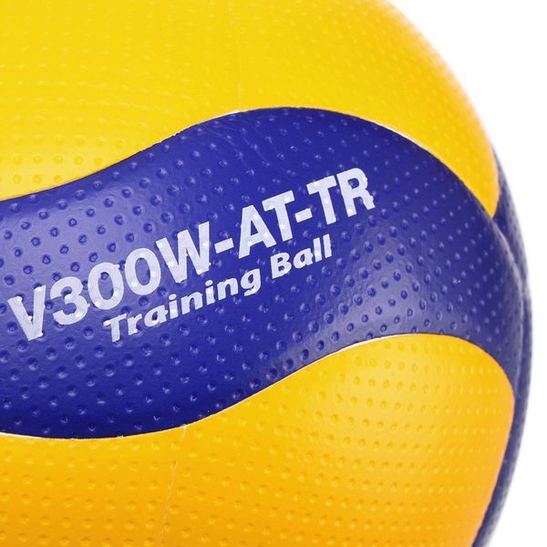 Мяч волейбольный тренировочный на растяжках MIKASA V300W-AT-TR №5 синтетическая кожа желтый-синий V300W-AT-TR фото
