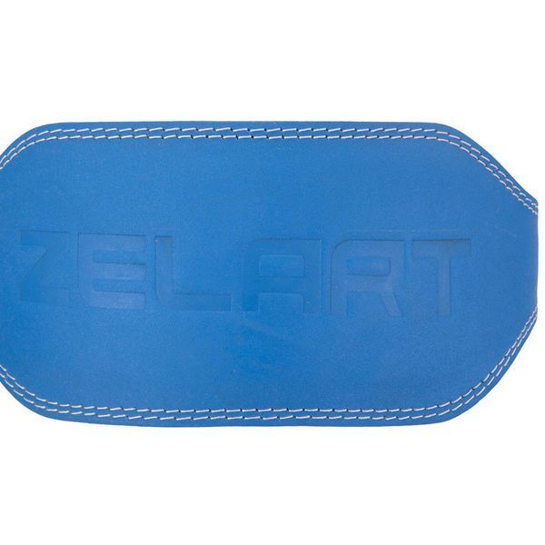 Пояс атлетический кожаный Zelart SB-165103 спинка-15см размер-XS-XXL синий SB-165103 фото