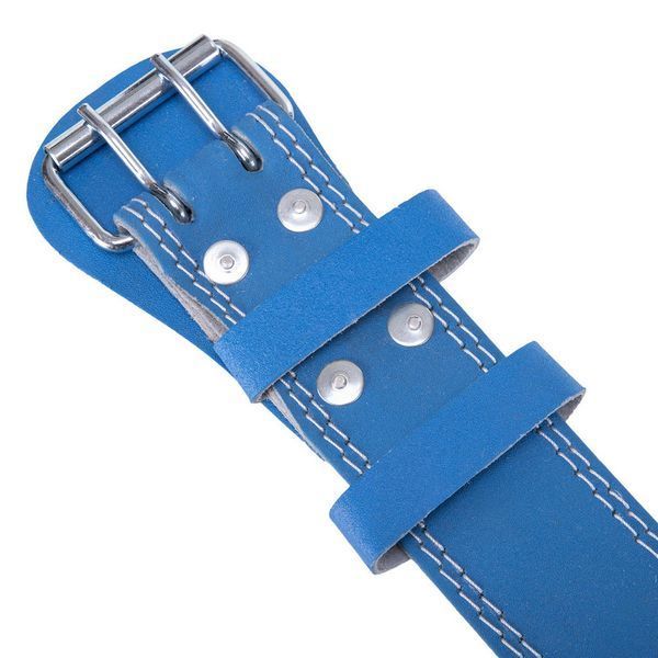 Пояс атлетический кожаный Zelart SB-165103 спинка-15см размер-XS-XXL синий SB-165103 фото
