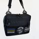 Тактическая сумка для патчей Cordura 600D &mdash; 5 карманов, мессенджер черный из ткани ws66814 фото 2