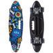 Пенні борд Penny Board круїзер пластиковий з колесами які світяться та ручкою для перенесення 24' SP-Sport SK-885-1 синій-чорний SK-885-1 фото 1