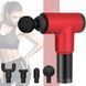 Аккумуляторный массажер Fascial Gun KH-320 портативный ручной ударный мышечный пистолет 4 насадки красный ws15677-2 фото 7
