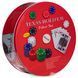 Набор для покера в круглой металлической коробке Texas Holdem Poker set SP-Sport IG-6616 240 фишек IG-6616 фото 1