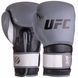 Перчатки боксерские на липучке кожаные UFC PRO Training UHK-69995 16унций серый-черный UHK-69995 фото 1