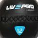 Мяч набивной медицинский для кроссфита WALL BALL LiveUp LP8103-12 12кг черный LP8103-12 фото 4