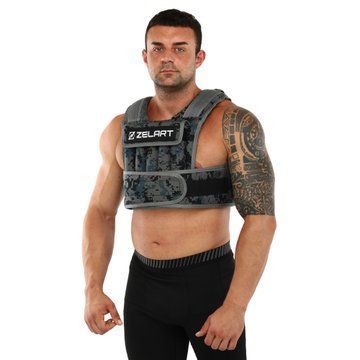 Жилет утяжелитель с регулируемым весом Zelart WEIGTH VEST TA-7806-10 вес-1-10кг камуфляж TA-7806-10 фото