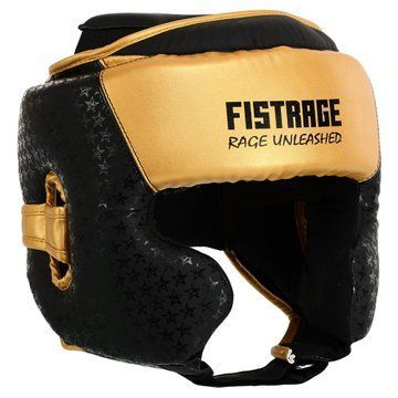 Шлем боксерский в мексиканском стиле FLEX FISTRAGE VL-5500 S-XL черный-золотой M VL-5500 фото