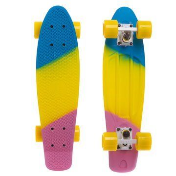 Пенни борд Penny Board круизер пластиковый RUBBER SOFT 22' FISH SK-412-8 цвета в ассортименте SK-412-8 фото