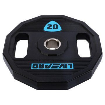 Блины диски полиуретановые 2 Handle металлическая втулка LiveUp LP8023-20 o51мм 20кг черный LP8023-20 фото