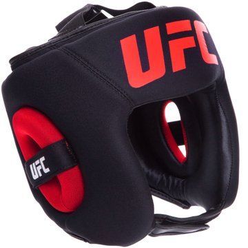 Шлем боксерский с полной защитой кожаный UFC PRO UHK-75061 L-XL черный UHK-75061 фото