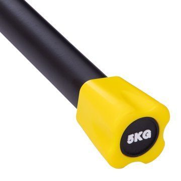 Бодибар Body Bar Zelart FI-1251-5 вес 5кг черный-желтый FI-1251-5 фото