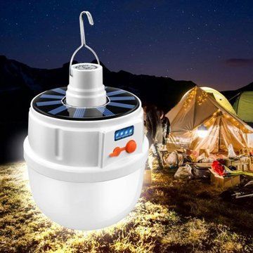 Аккумуляторная кемпинговая LED лампа светильник JD-2022 с солнечной панелью, кемпинговый фонарь-лампа ws76184 фото