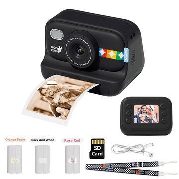 Дитячий фотоапарат миттєвого друку S9 BLACK ws11751 фото