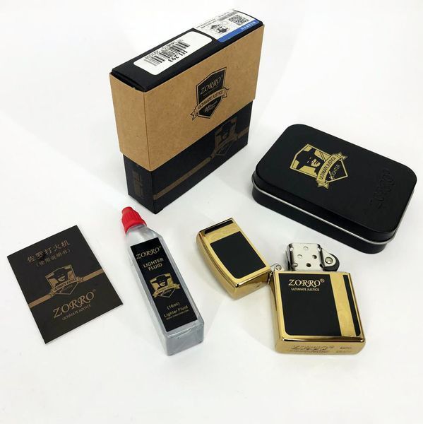Зажигалка бензиновая Zorro HL-293, зажигалка на день рождения, зажигалка в подарочном футляре ws21467 фото