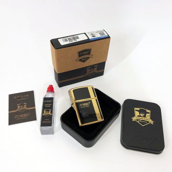 Зажигалка бензиновая Zorro HL-293, зажигалка на день рождения, зажигалка в подарочном футляре ws21467 фото