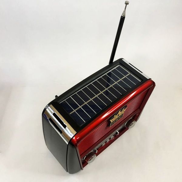Радіоприймач Golon RX-455S USB / акумулятор сонячна панель, Радіоприймач з гарним прийомом для дачі ws33147-1 фото