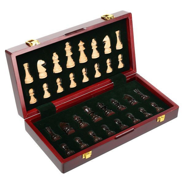Шахматы настольная игра деревянные ZOOCEN FL1230 размер 29,5см x 29,5см x 2,75см FL1230 фото