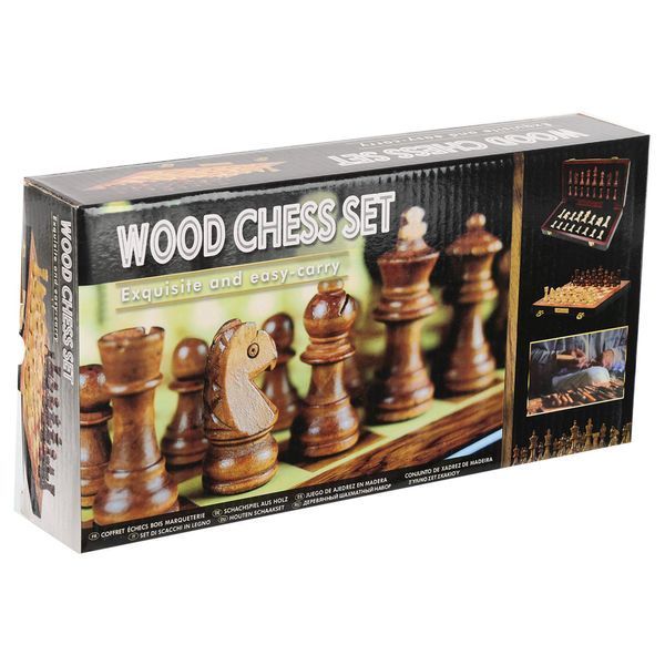 Шахматы настольная игра деревянные ZOOCEN FL1230 размер 29,5см x 29,5см x 2,75см FL1230 фото
