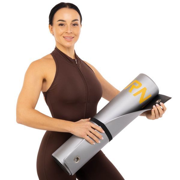 Килимок для фітнесу та спорту з люверсами для зберігання Mdbuddy FI-2785 175x61x0,8см кольори в асортименті FI-2785 фото