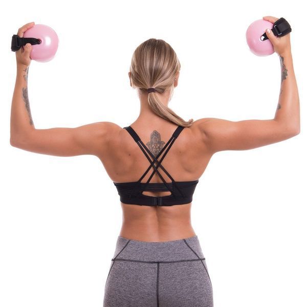 Мяч утяжеленный с манжетом PRO-SUPRA WEIGHTED ENERGY BALL 030-1_5LB 11см розовый 030-1_5LB фото