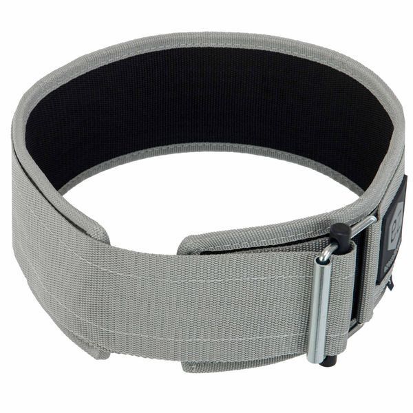Пояс атлетический текстильный QUICK LOCKING WEIGHTLITING BELT EZOUS O-02 спинка-10см размер S-L серый O-02 фото