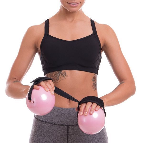 Мяч утяжеленный с манжетом PRO-SUPRA WEIGHTED ENERGY BALL 030-1_5LB 11см розовый 030-1_5LB фото