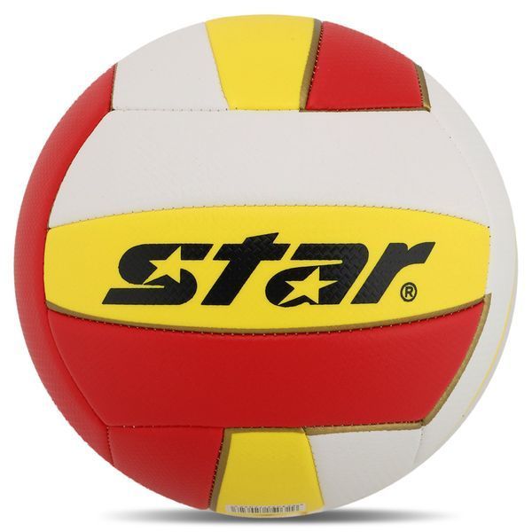 Мяч волейбольный STAR HIGHER 2000 VB805 №5 PU белый-желтый-красный VB805 фото