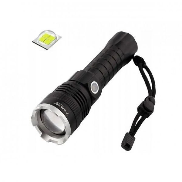 Фонарь аккумуляторный X-Balog BL-A72-P50, ручной фонарик, водонепроницаемый фонарь, мощный аккумуляторный ws86122 фото