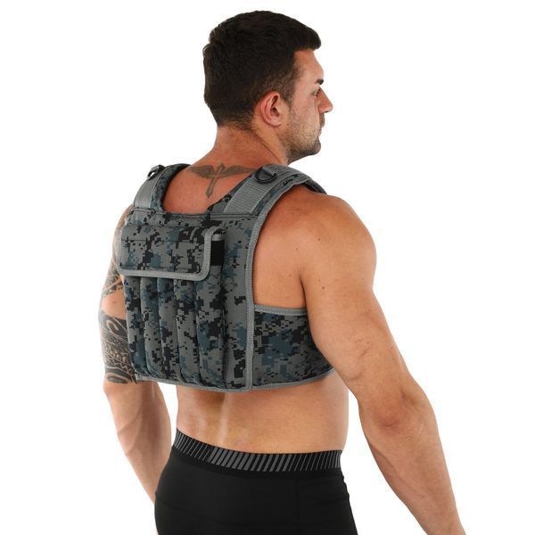 Жилет утяжелитель с регулируемым весом Zelart WEIGTH VEST TA-7806-10 вес-1-10кг камуфляж TA-7806-10 фото