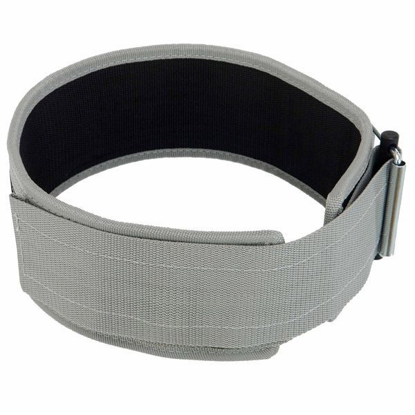 Пояс атлетический текстильный QUICK LOCKING WEIGHTLITING BELT EZOUS O-02 спинка-10см размер S-L серый O-02 фото