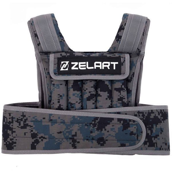 Жилет утяжелитель с регулируемым весом Zelart WEIGTH VEST TA-7806-10 вес-1-10кг камуфляж TA-7806-10 фото