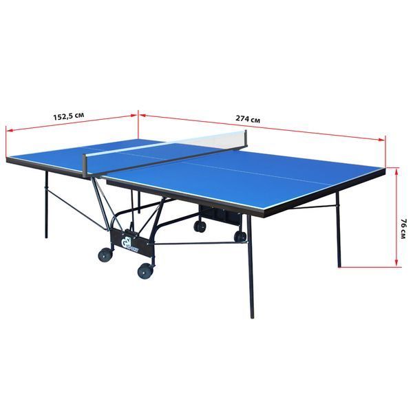 Стол для настольного тенниса GSI-Sport Indoor Gk-6 MT-0933 синий MT-0933 фото