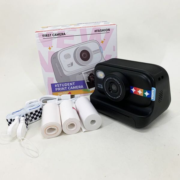 Дитячий фотоапарат миттєвого друку S9 BLACK ws11751 фото