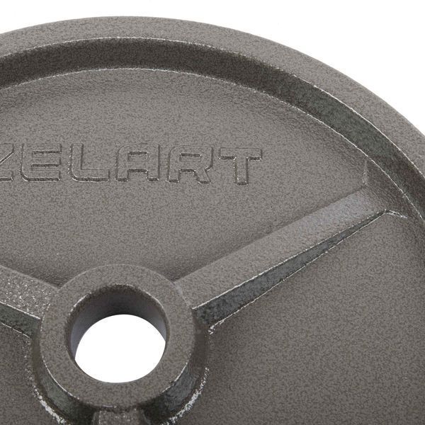 Блины диски стальные окрашенные Zelart TA-7792-20 52мм 20кг серый TA-7792-20 фото