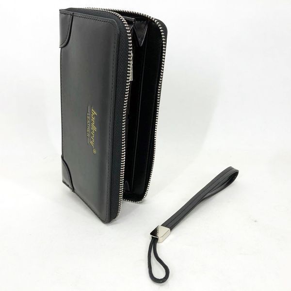 Гаманець шкіряний чоловічий Baellerry leather black, гаманець чоловічий для карток. Колір: чорний ws13448-1 фото