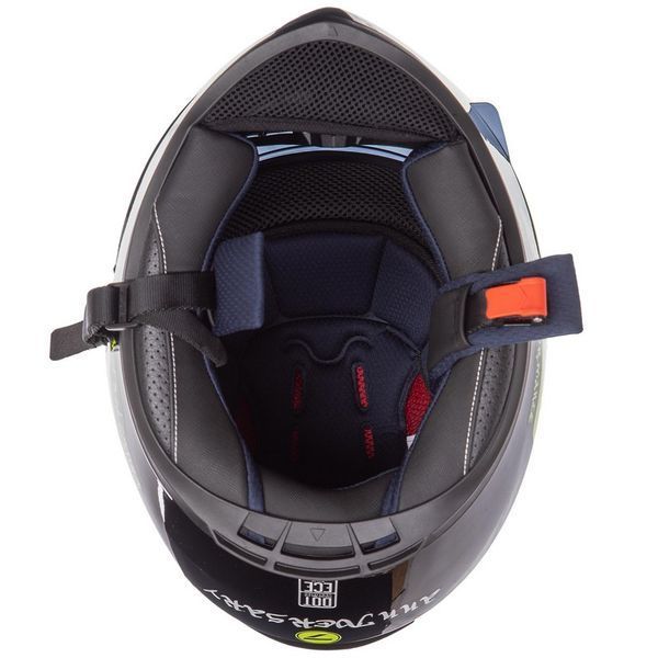 Мотошлем интеграл (full face) RXR M-3837 M-XL черный-салатовый M-3837 фото