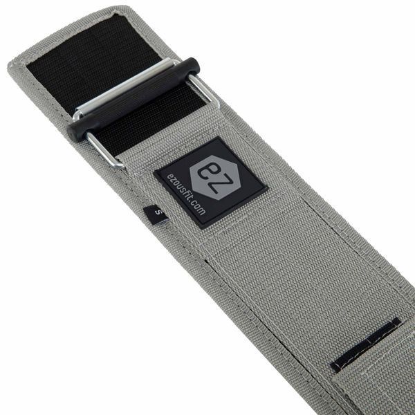 Пояс атлетический текстильный QUICK LOCKING WEIGHTLITING BELT EZOUS O-02 спинка-10см размер S-L серый O-02 фото