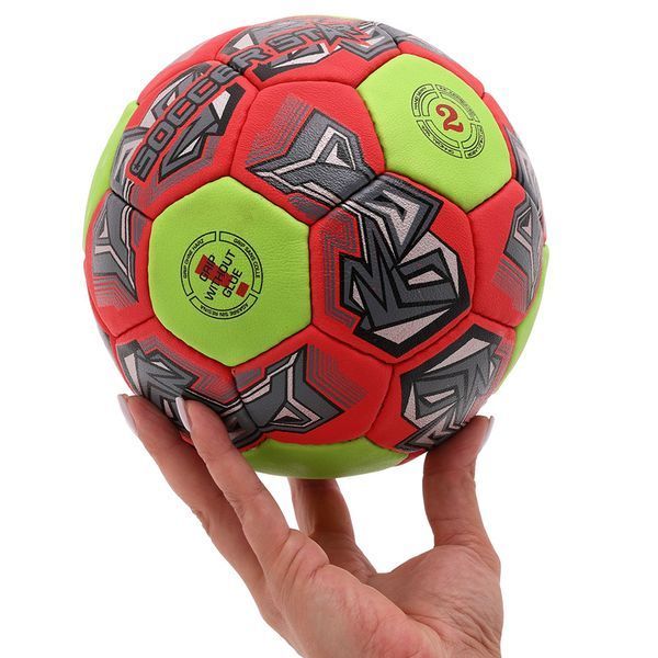 Мяч гандбольный SOCCER STAR HB-4526-2 размер 2 красный-салатовый HB-4526-2 фото