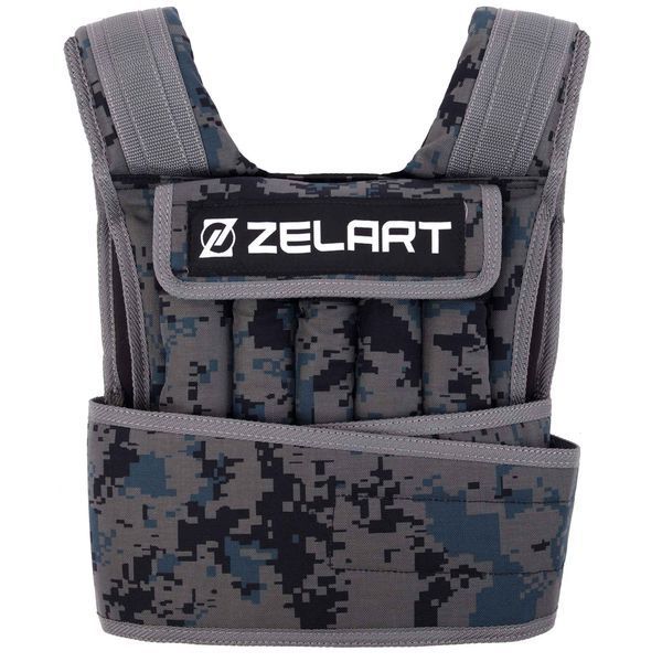 Жилет утяжелитель с регулируемым весом Zelart WEIGTH VEST TA-7806-10 вес-1-10кг камуфляж TA-7806-10 фото