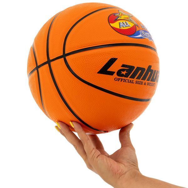 М'яч баскетбольний гумовий LANHUA All star G2304 розмір 7 помаранчевий G2304 фото